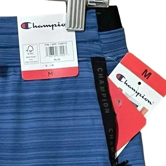 Champion Active Shorts Men’s Medium Blue Athletic Gym Workout NWT - Picture 4 of 8